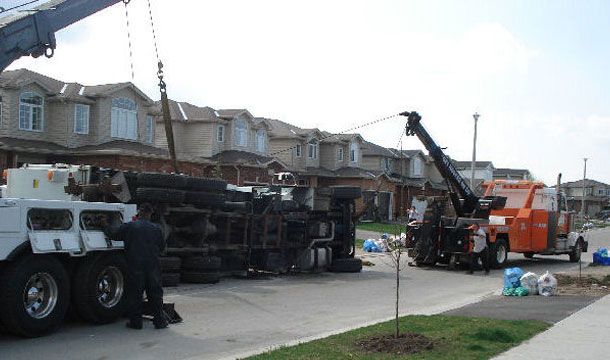 truck tipped over 3